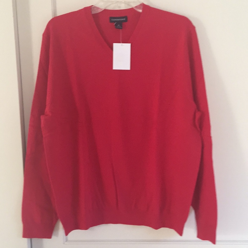 Men’s Lands’ End V-Neck Sweater
